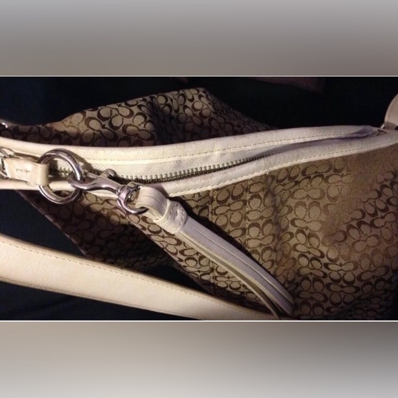 Vintage Coach Womens Leather Brown Canvas Bag Tote Purse & Sunglass Eye Case 1 - Picture 11 of 16